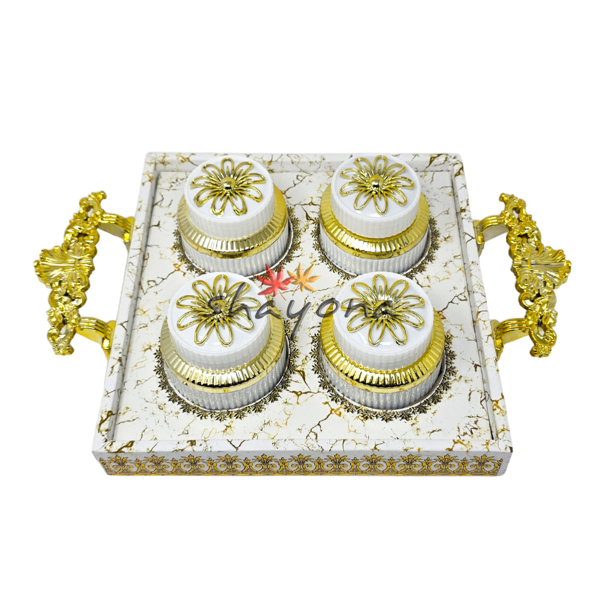 Shayona Mukhwas & Nuts Gift Tray - 4 Jar