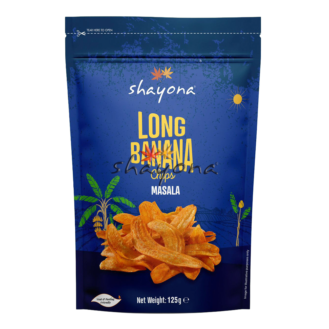Shayona Long Banana Chips - Masala
