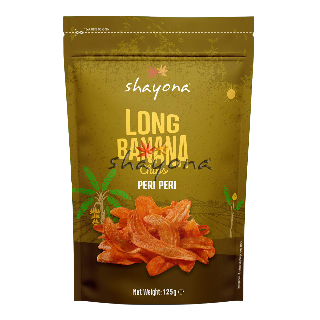 Shayona Long Banana Chips - Peri Peri