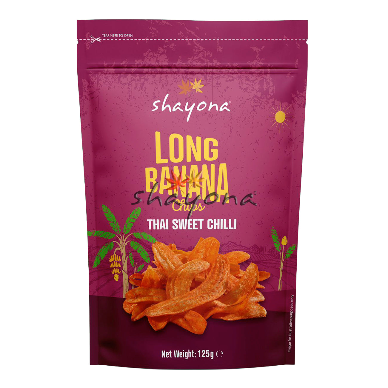 Shayona Long Banana Chips - Thai Sweet Chilli