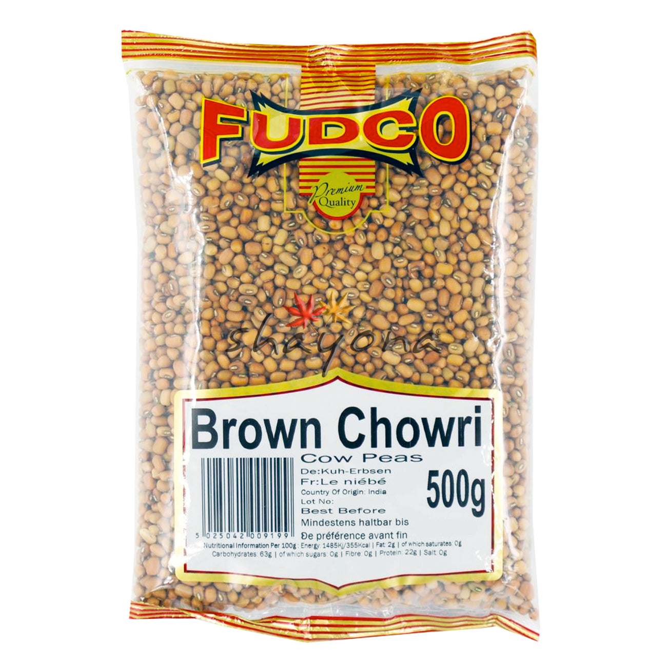 Fudco Brown Cow Peas (Chowri) – Shayona UK