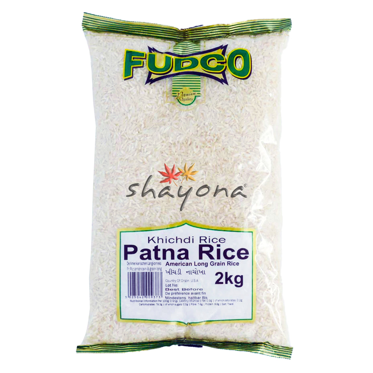 Putan Rice Fudco Khichdi Patna Rice – Shayona UK