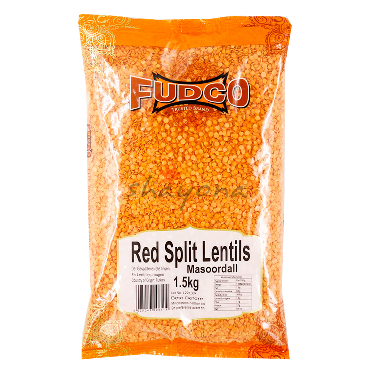 Fudco Red Split Lentils