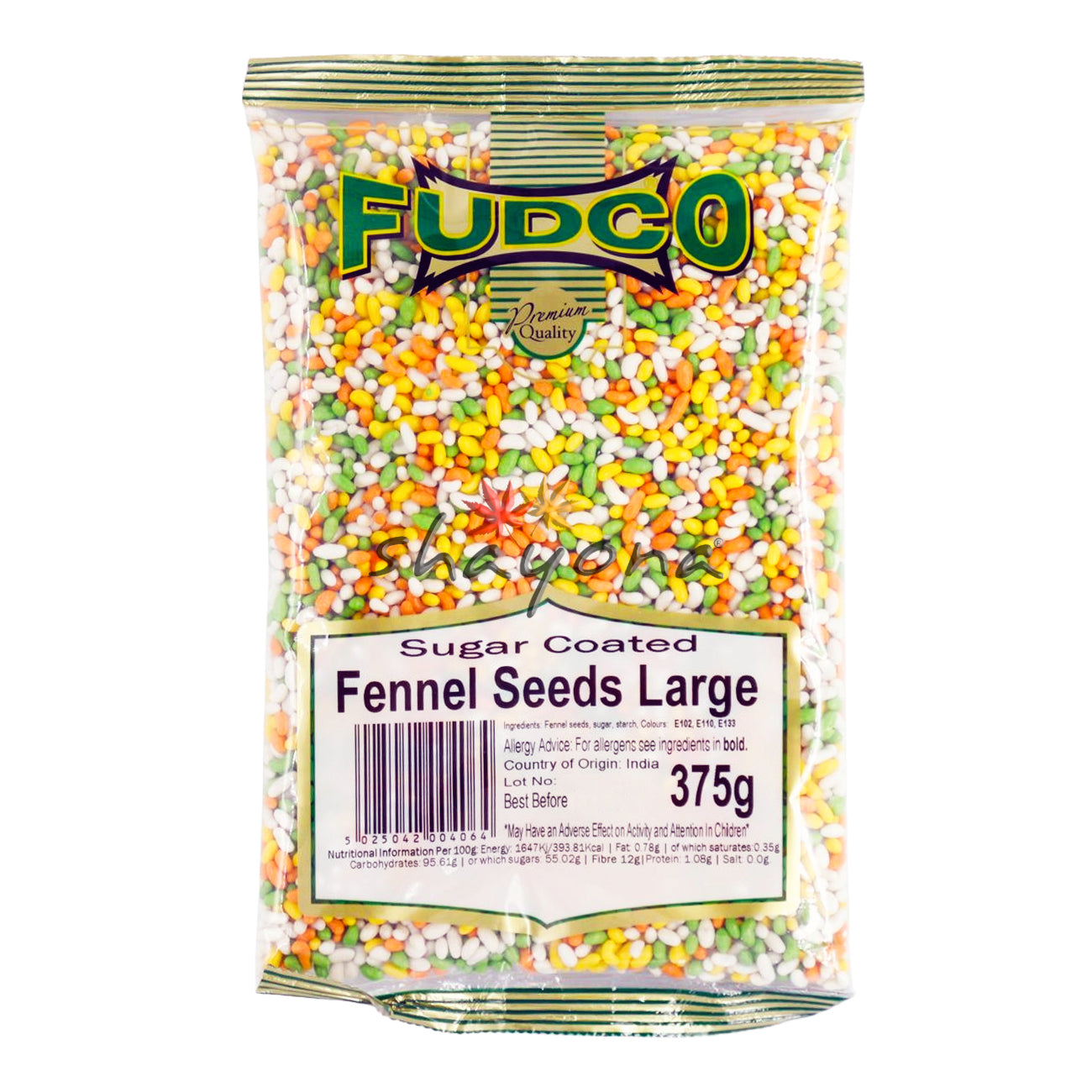 Fudco Sugar Coated Fennel Seeds Large