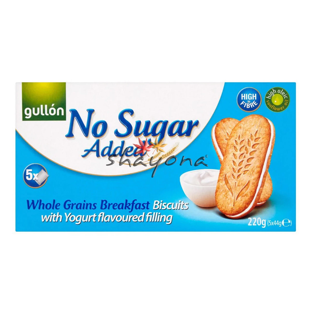 Gullon No Sugar Added Yoghurt Filled Breakfast Biscuits