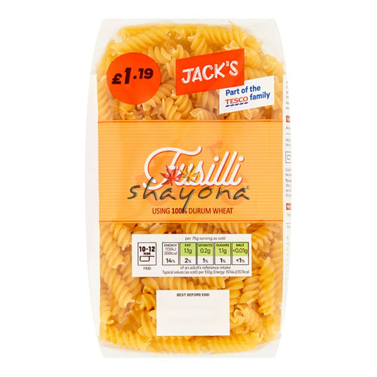 Jack's Fusilli Pasta