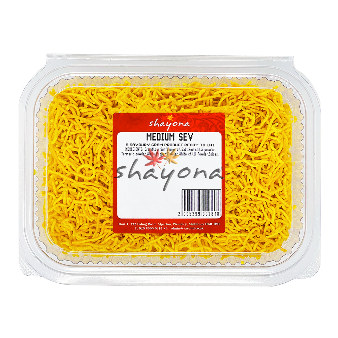 Shayona Medium Sev 200g pack - crispy gram flour namkeen
