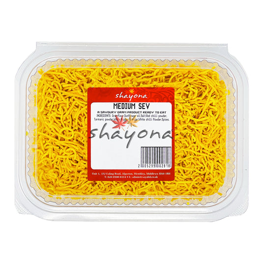 Shayona Medium Sev 200g pack - crispy gram flour namkeen
