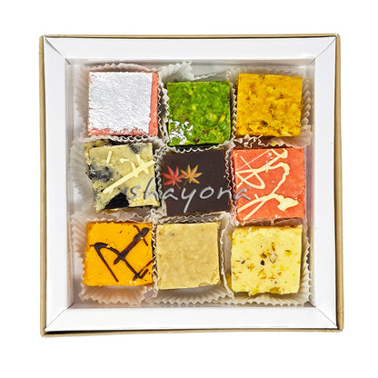 Shayona Mixed Barfi - 9 Pieces