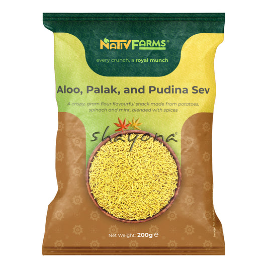 Nativ Farms Aloo, Palak, and Pudina Sev