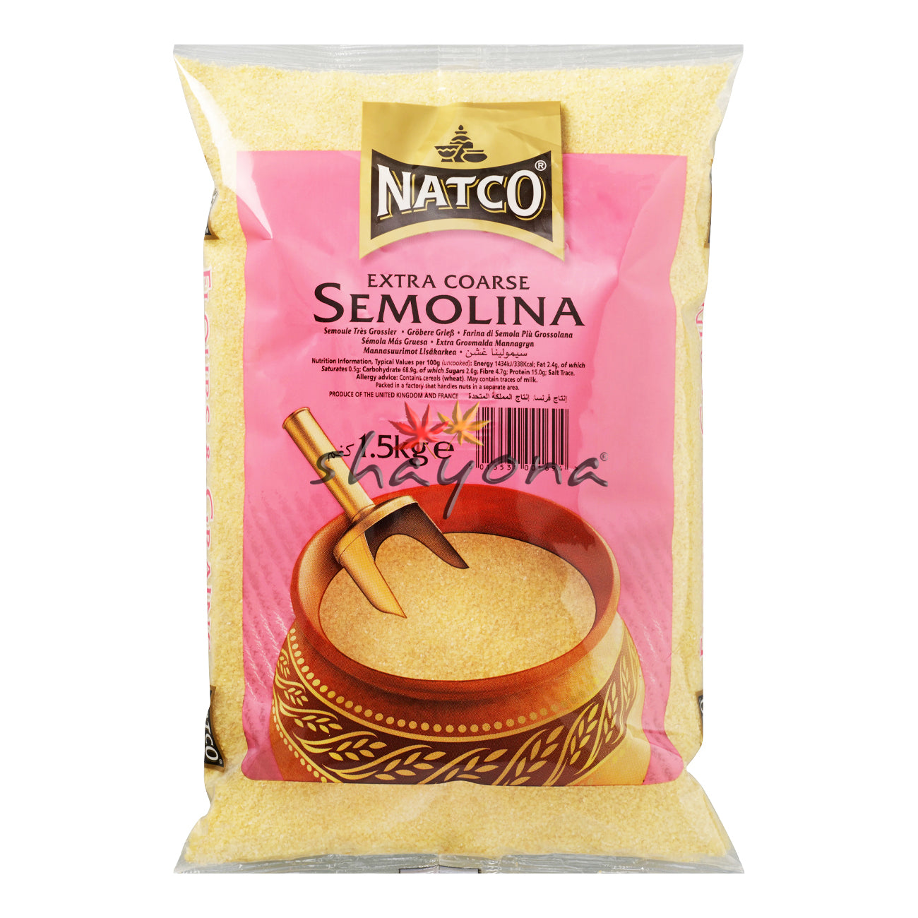 Natco Semolina Extra-Coarse