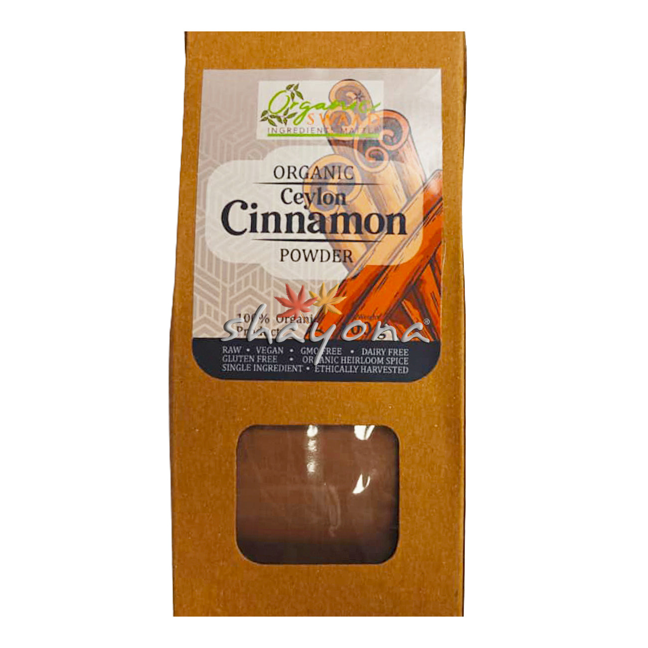 Organic Ceylon Cinnamon Powder 100g pack - true cinnamon