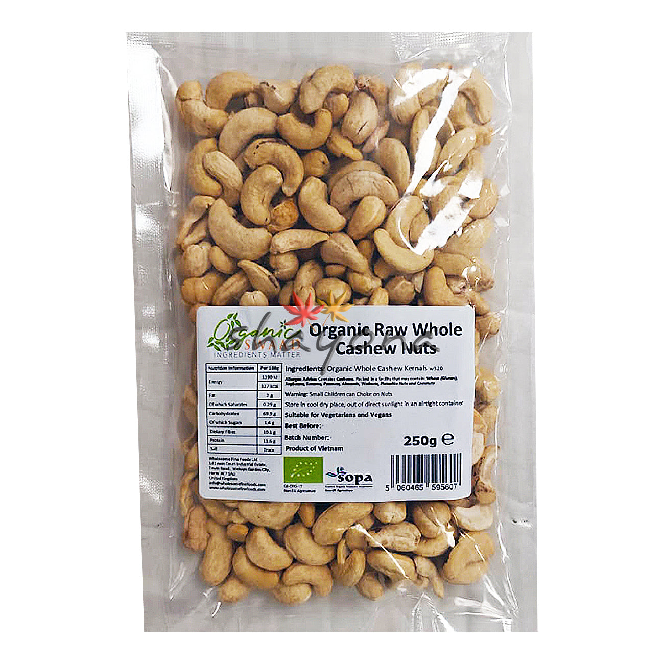 Organic Swaad Organic Raw Cashew Nuts