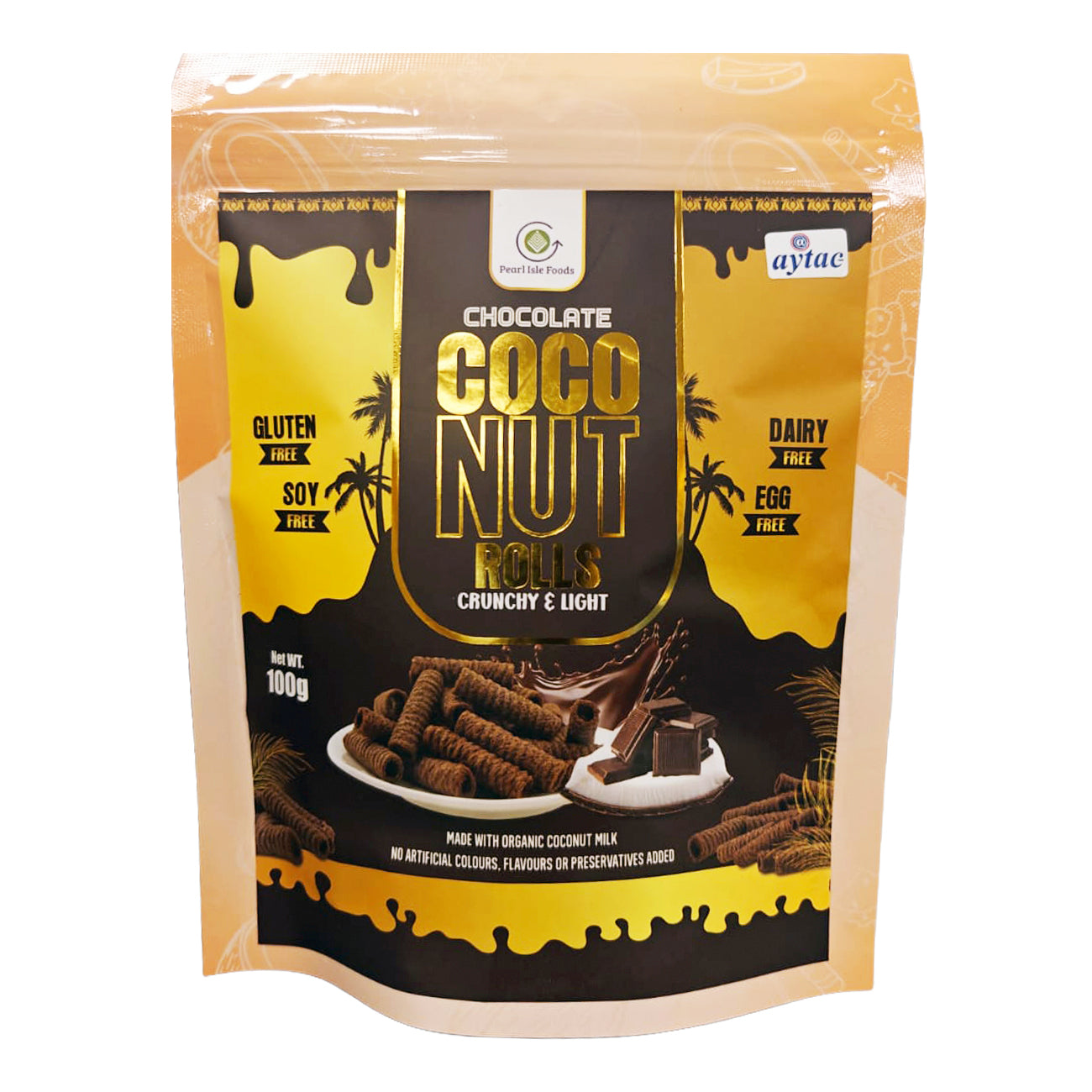 Pearl Isle Foods Chocolate Coco Nut Rolls