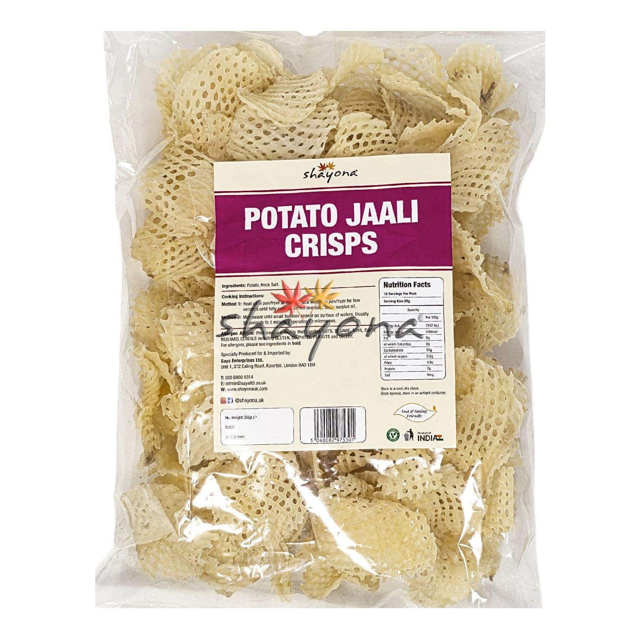 Shayona Potato Jaali Crisps