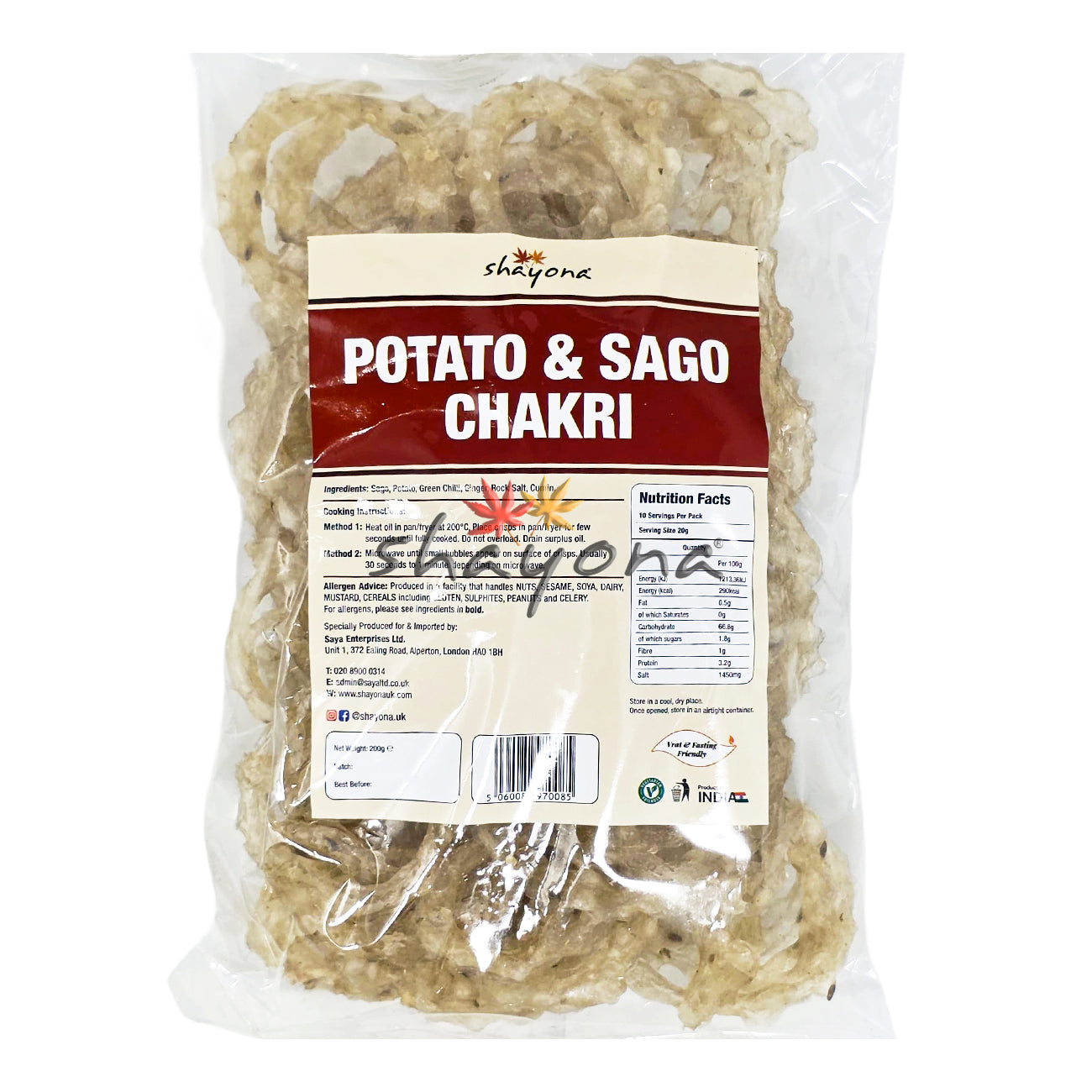 Shayona Potato & Sago Chakri