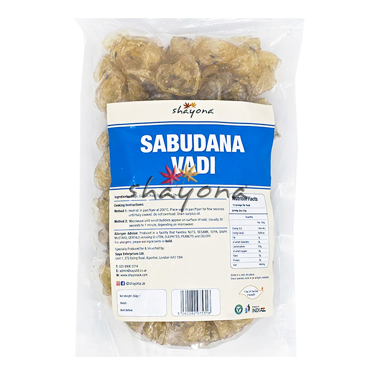 Shayona Sabudana Vadi