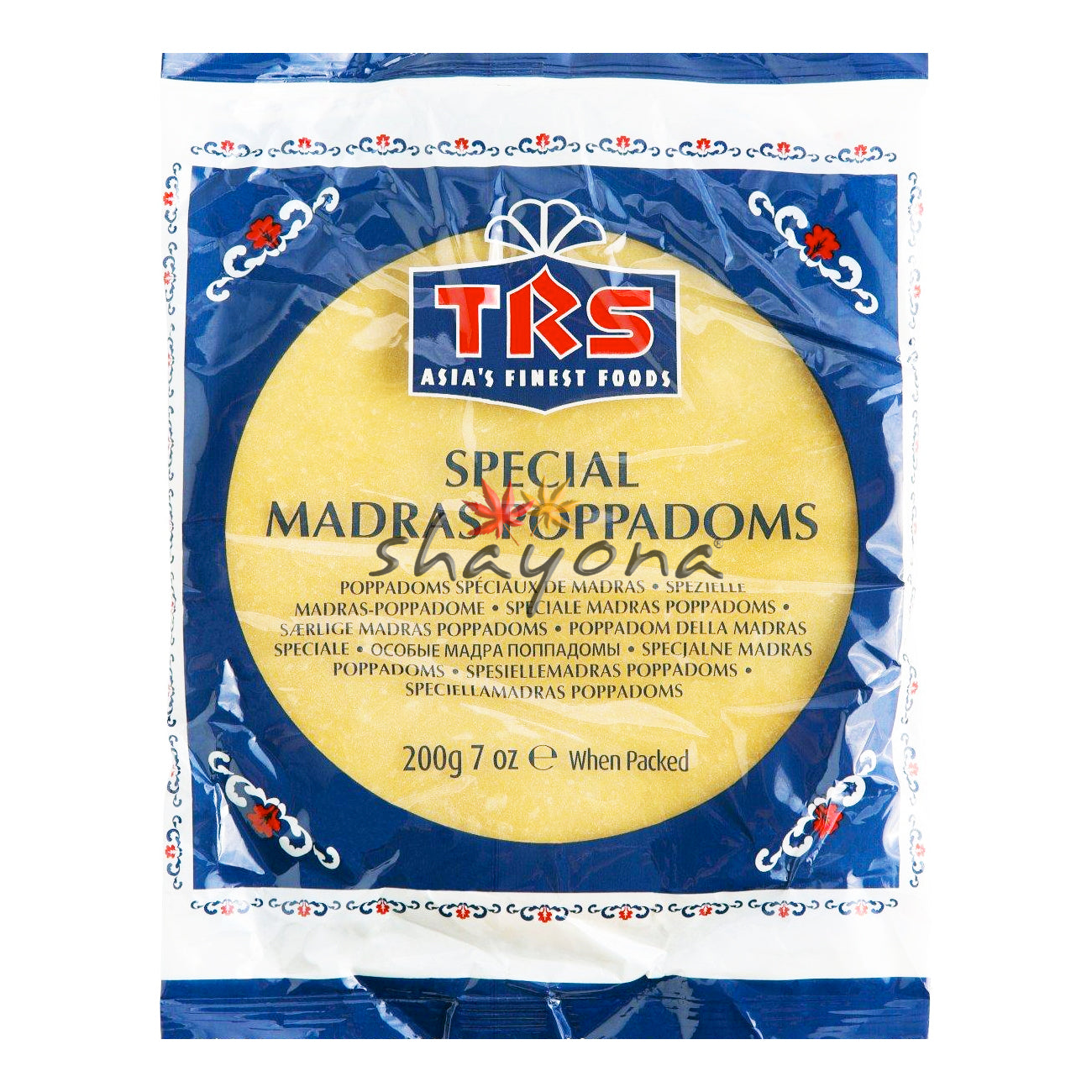 TRS Madras Plain Poppadoms