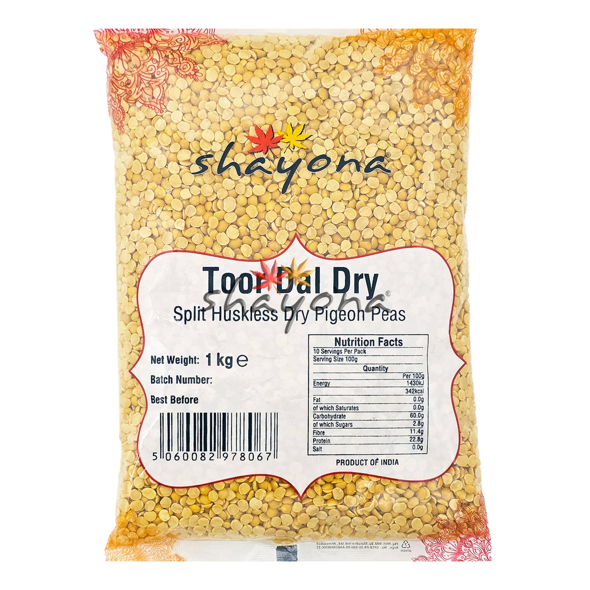 Shayona Toor Dal Dry