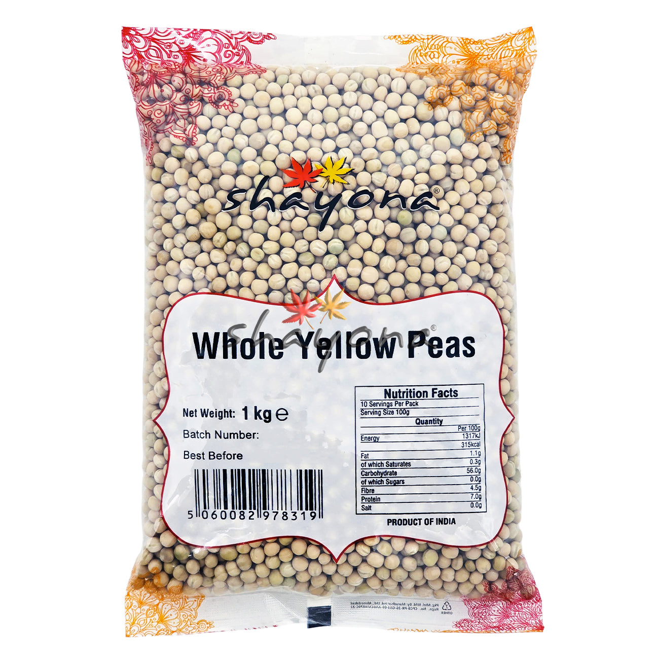  whole yellow peas 