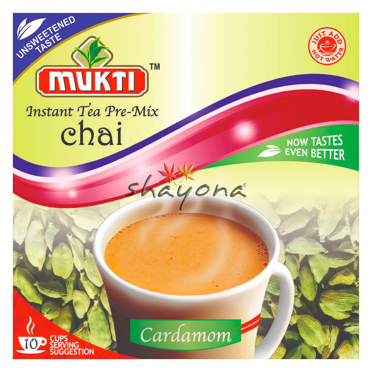 Mukti Instant Unsweetened Cardamom Chai - Shayona UK