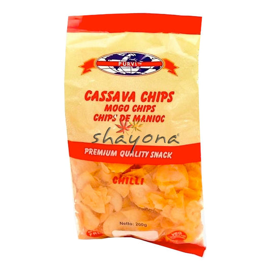 Purvi Cassava Chips Chilli - Shayona UK