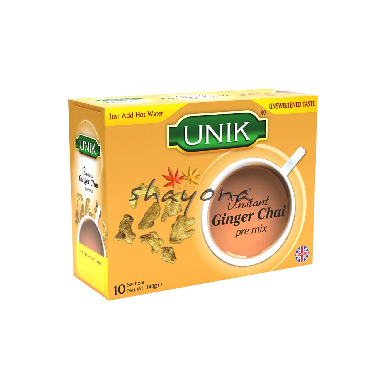 UNIK Instant Ginger Chai Unsweetened - Shayona UK